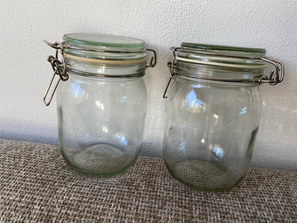 IKEA KORKEN Voorraadpotten met beugelsluiting pot glas, Glas, IKEA, Ophalen of Verzenden, Zo goed als nieuw