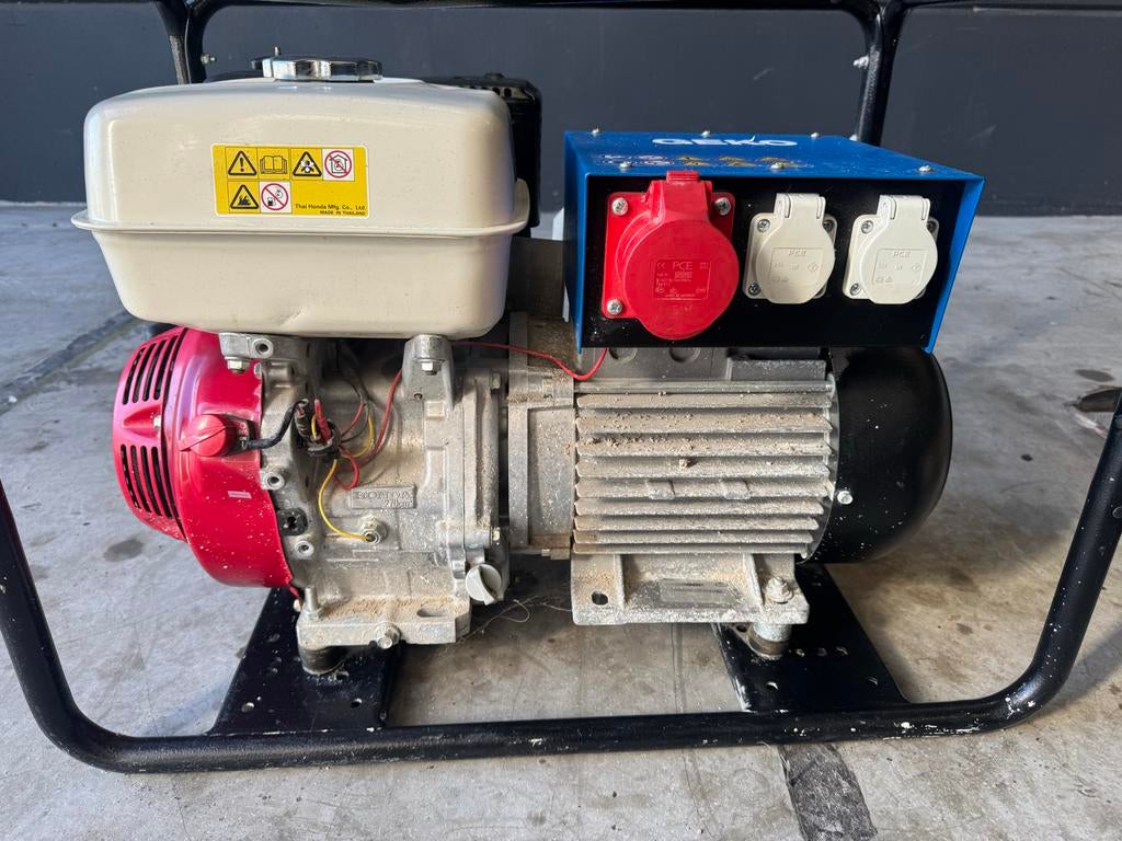 GEKO 4400ED-A aggregaat 230V 400V  Honda GX270 generator, Ophalen, Gebruikt, Minder dan 5 kVA, Benzine