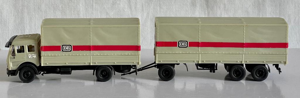 Kibri H0: Mercedes-Benz 1632 combinatie van de DB, Overige merken, Gebruikt, Gelijkstroom of Wisselstroom, Overige typen