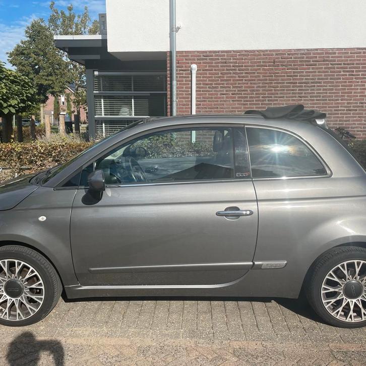 Fiat 500 1.4 16V 73KW C 2010 Grijs, Auto's, Fiat, Particulier, Airbags, Airconditioning, Bluetooth, Centrale vergrendeling, Climate control