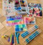 Grote Loom Set: Elastiekjes, Koffer, Boek & Accessoires, Ophalen, Gebruikt, Overige thema's, Meerkleurig
