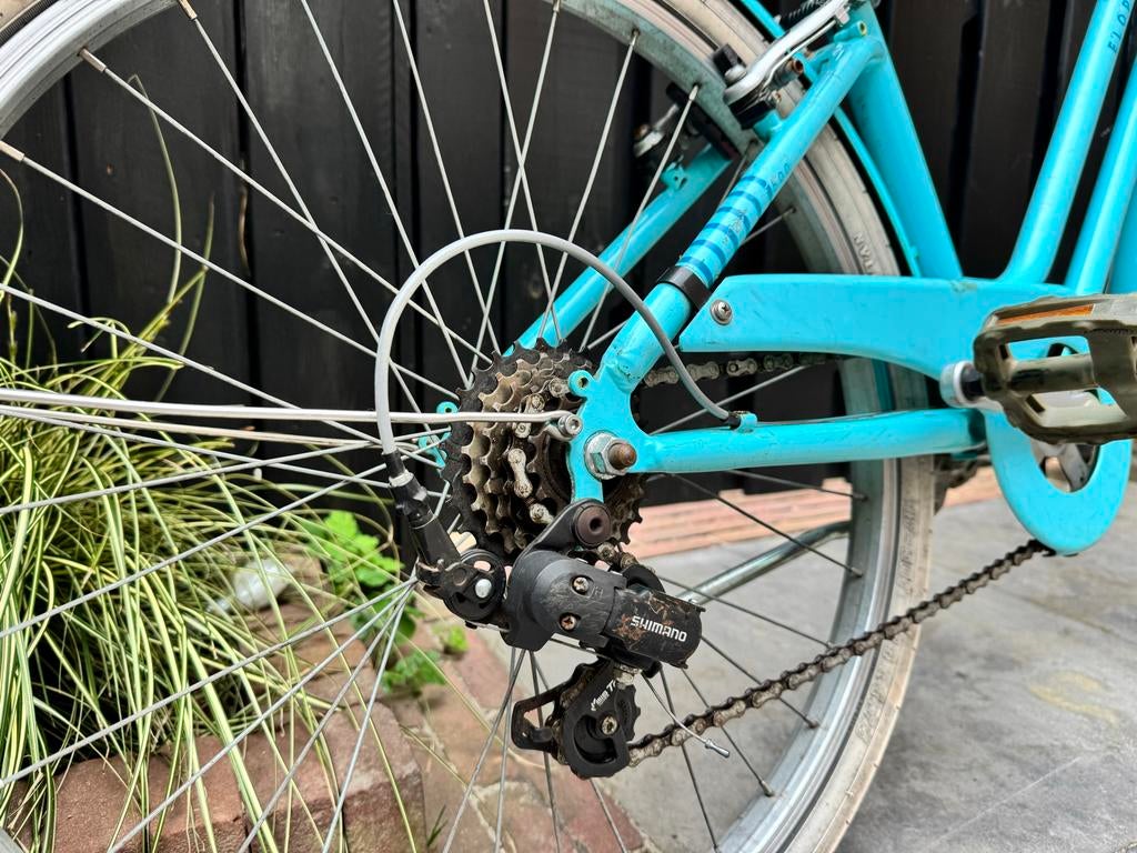 ELOPS 24 inch meisjesfiets Decathlon - Lichtblauw, Ophalen, Gebruikt, 24 inch, Handrem