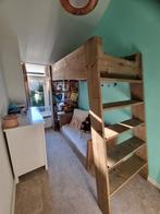 Hoogslaper steigerhout Van Londen 80x200 met bankje, Ophalen of Verzenden, Zo goed als nieuw, Hoogslaper