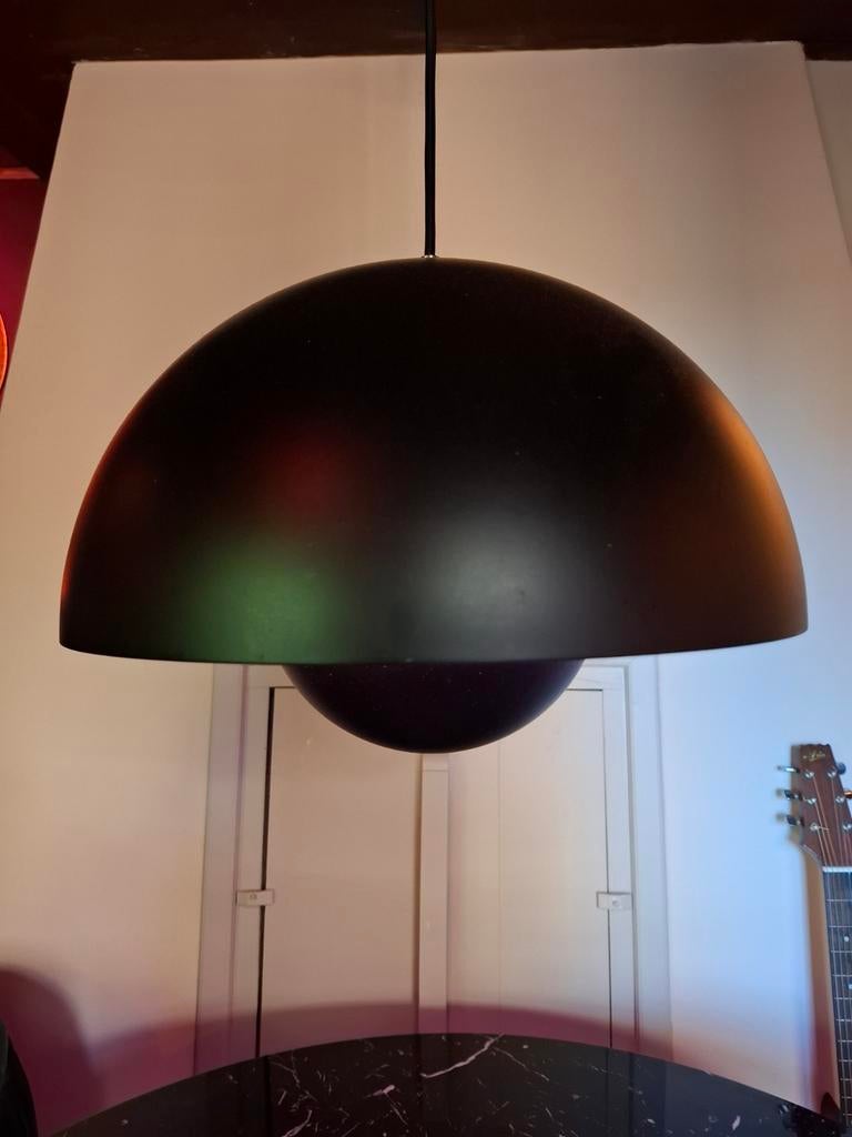 Flower Pot VP7 hanglamp mat zwart - Verner Panton, Ophalen, Minder dan 50 cm