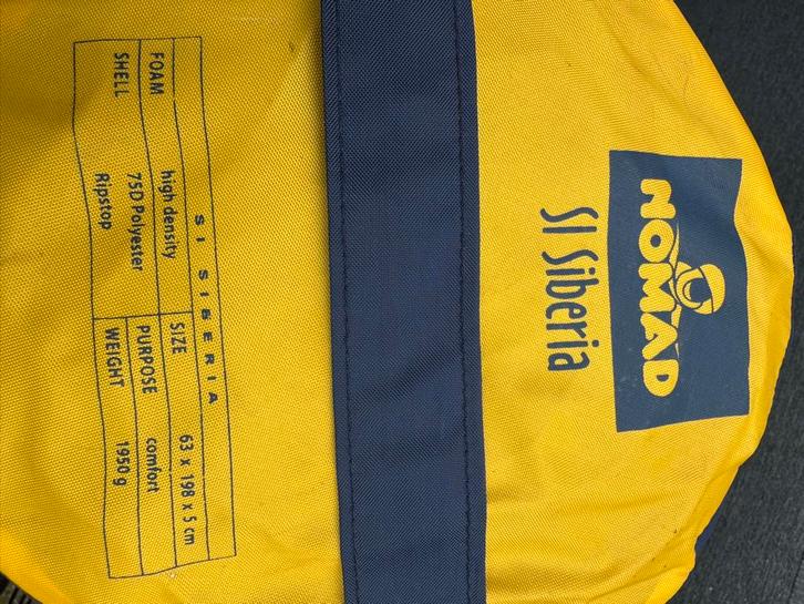 Nomad SI Siberia Slaapmat - 1-persoons, 5 cm dik, Caravans en Kamperen, Luchtbedden, Zo goed als nieuw, 1-persoons, Ophalen of Verzenden