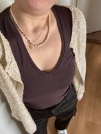 Beige jasje van Jacqueline de Jong met pailletten, Ophalen of Verzenden, Zo goed als nieuw, Maat 38/40 (M), Beige