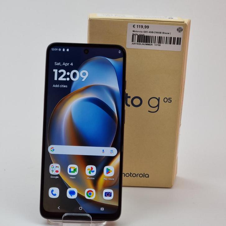 Motorola G05 4GB/256GB Blauw | Nette staat, Telecommunicatie, Mobiele telefoons | Motorola, Zo goed als nieuw