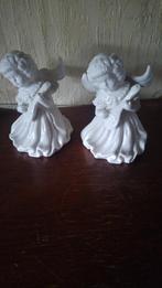 Twee Porcelijne Beeldjes Wit, Verzamelen, Ophalen of Verzenden, Zo goed als nieuw, Mens