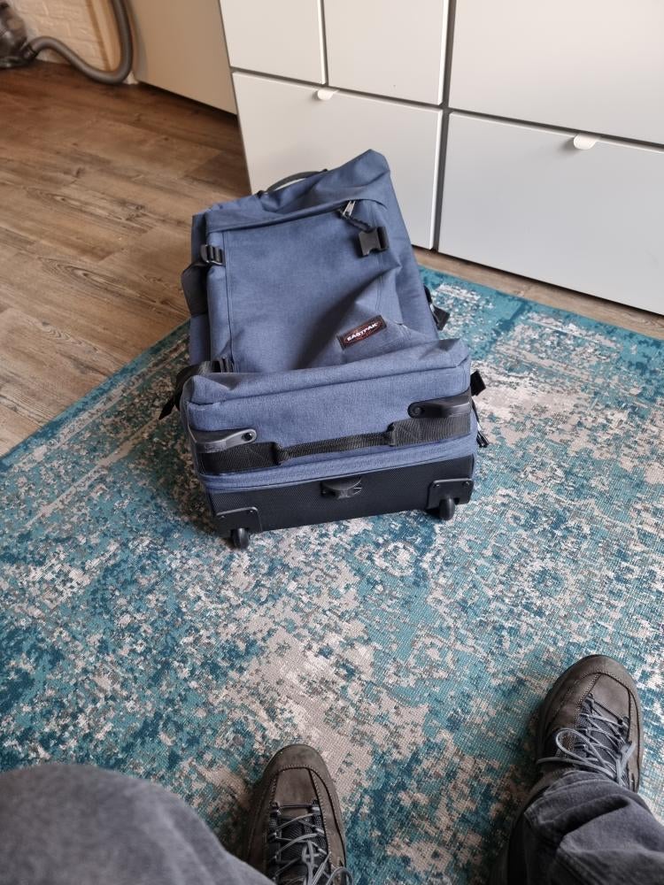 Koffer, Overige materialen, Zo goed als nieuw, 70 cm of meer, Wieltjes