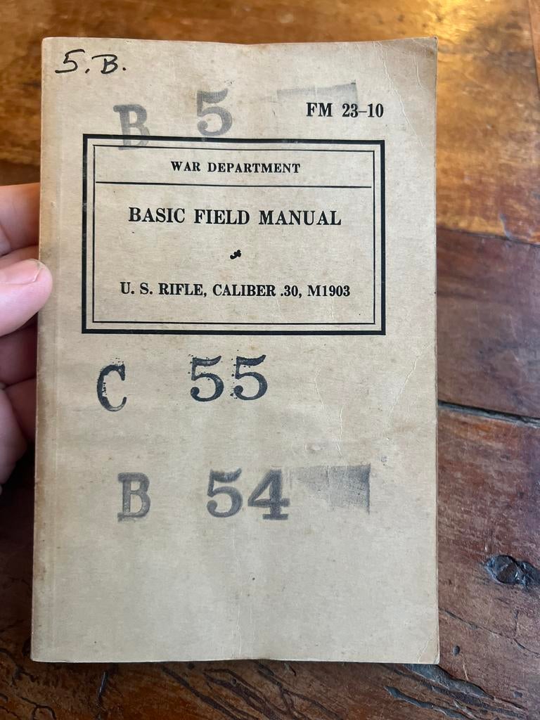 WO2 Amerikaans M1903 (Sniper) Springfield Rifle voorschrift, Verzamelen, Militaria | Tweede Wereldoorlog, Ophalen of Verzenden