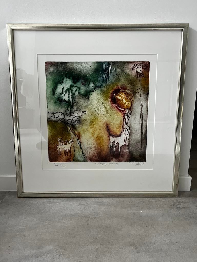 Ets 'Changing Natures' van Ad Arma, gesigneerd en genummerd, Flora en Fauna, 2000 tot heden, Ophalen, Genummerd