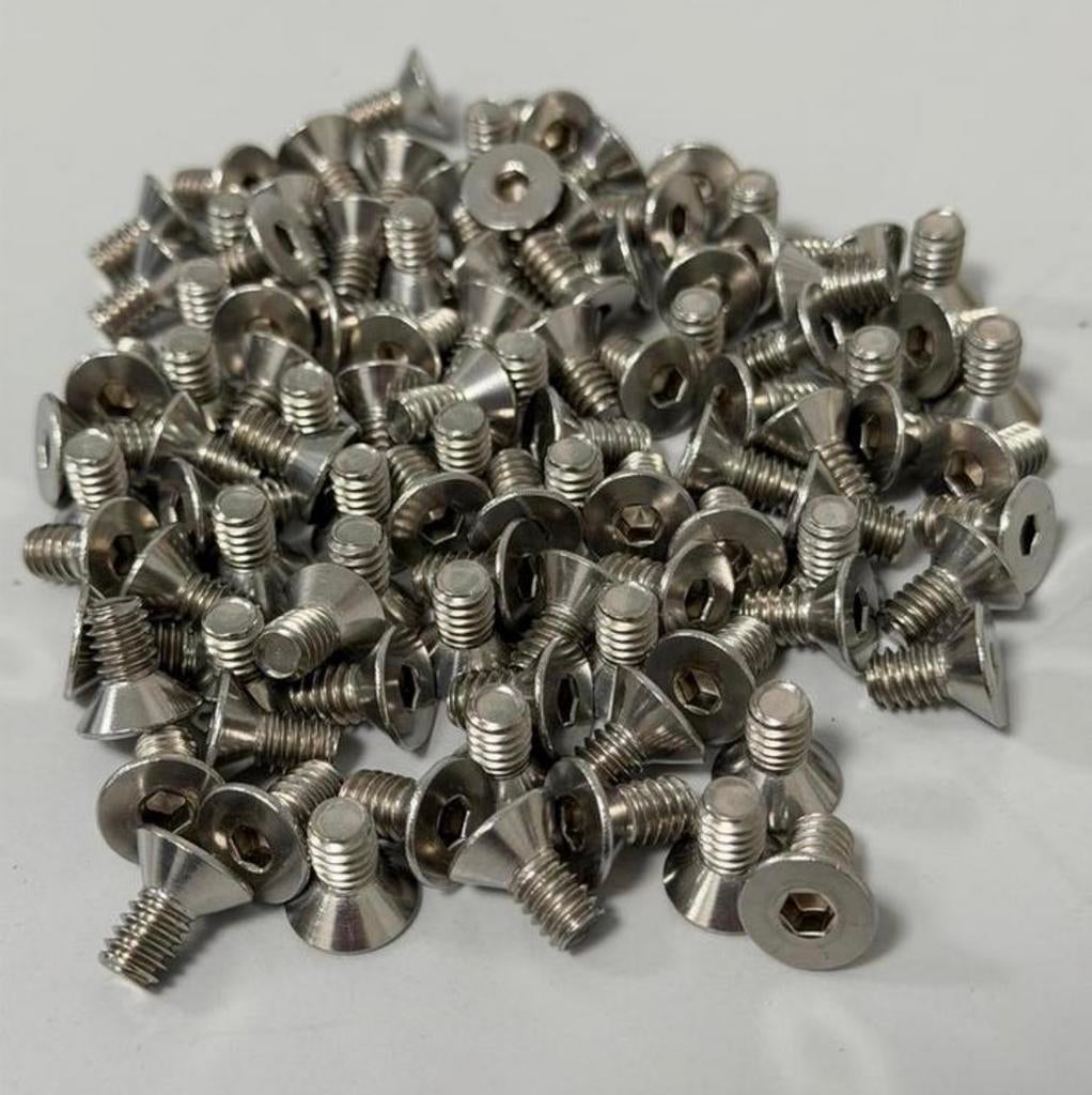 100x RVS inbus verzonken bout 1/4 UNC x 1/2 A2 inbusbouten, Nieuw, Ophalen of Verzenden, H, H