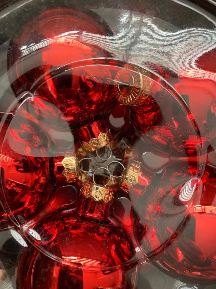 Kerstballen 10 stuks - rood, Diversen, Kerst, Nieuw, Ophalen of Verzenden