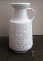 Carstens 7-45 vintage vaas West-Germany wit vloervaas retro, Ophalen, Gebruikt, Wit, Aardewerk of Porselein