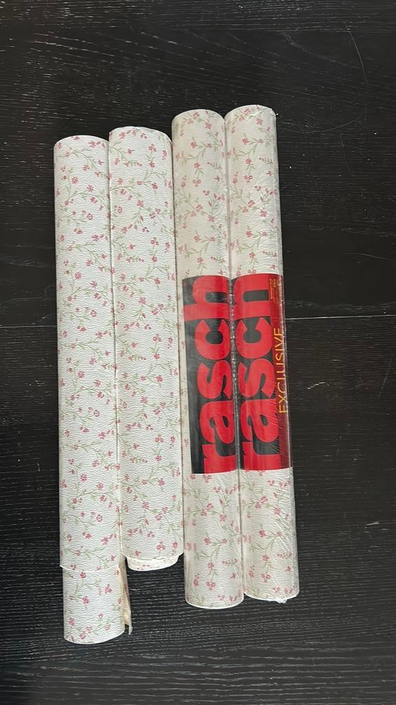 Behang, Ophalen, Minder dan 10 m², Groen, Lief, bloementjes