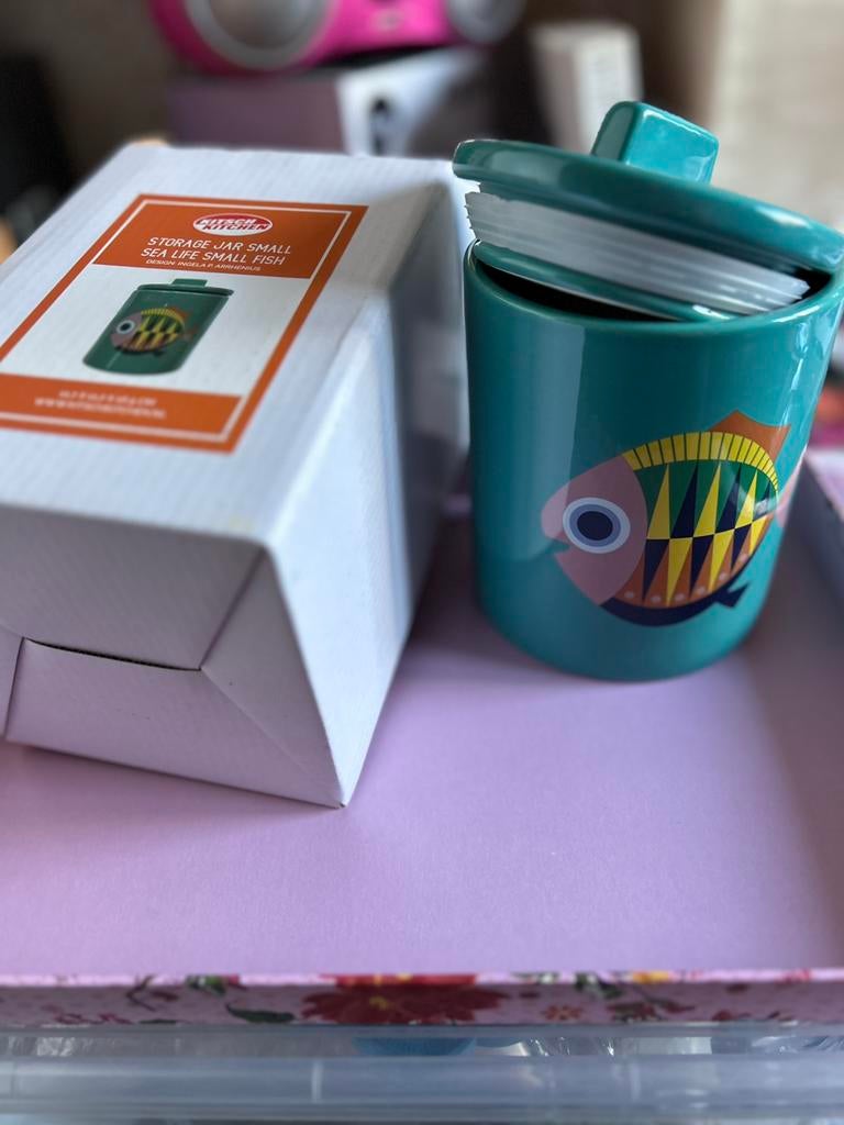 Kitsch kitchen kom schaal potje, Blauw, Overige stijlen, Nieuw, Ophalen of Verzenden