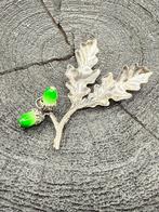 Zilveren Miniatuur Eikeltjes met Eikenblad, Ophalen of Verzenden, Zilver