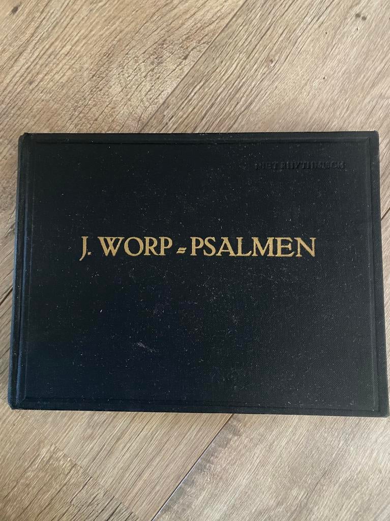 Boek voor orgelspelen J. Worp - psalmen, Overige soorten, Ophalen of Verzenden, Zo goed als nieuw, Religie en Gospel