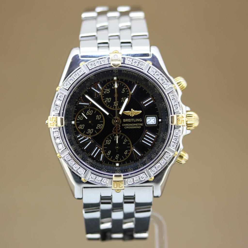 Breitling Crosswind B13355 Diamant, Staal, Gebruikt, Breitling, Polshorloge