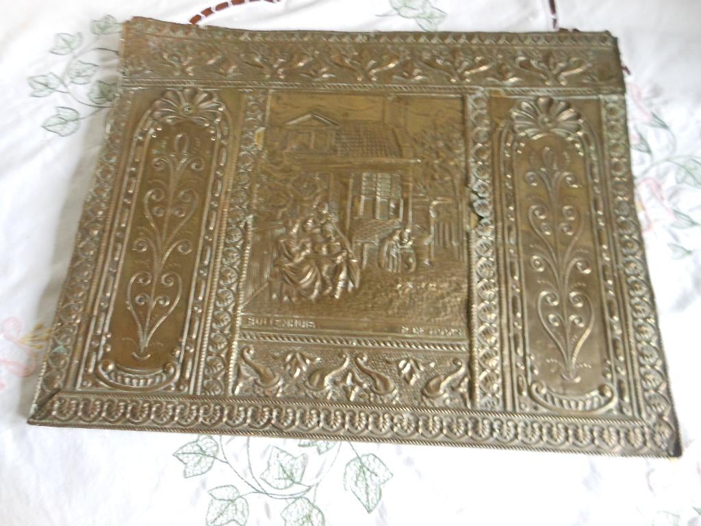 3 oude koperen platen, Antiek en Kunst, Ophalen