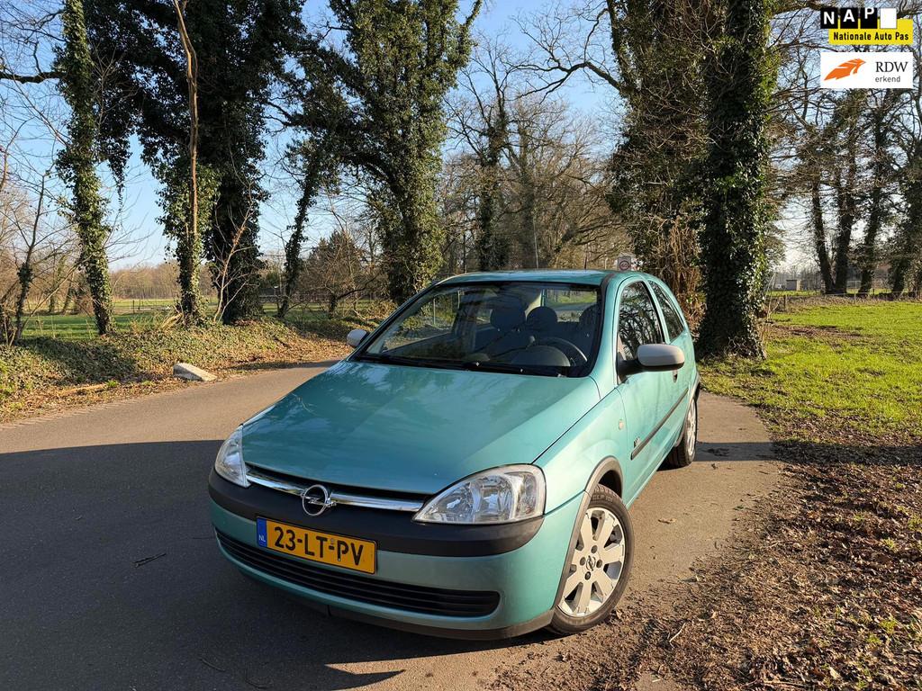 Opel Corsa 1.4-16V Njoy, NAP, VOL automaat! Nieuwe riem!, Auto's, 4 cilinders, 1389 cc, Bedrijf, Grijs