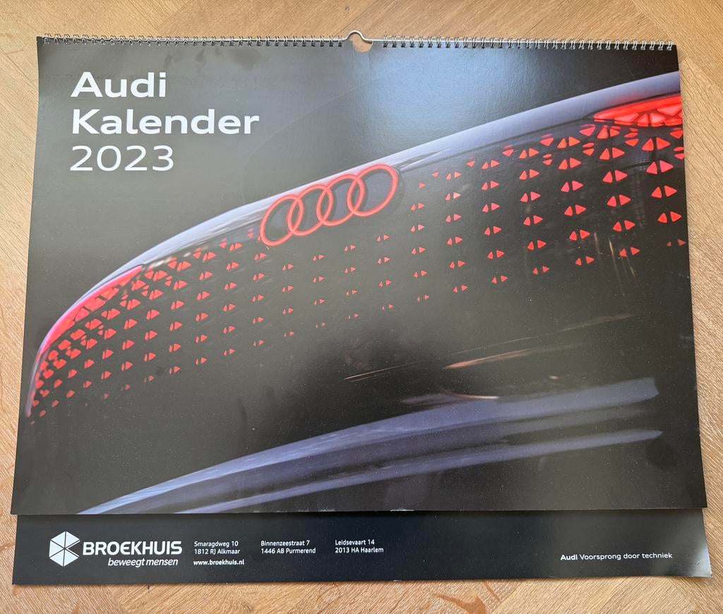 Audi kalender 2023, Zo goed als nieuw, Audi, Ophalen, Onbekend