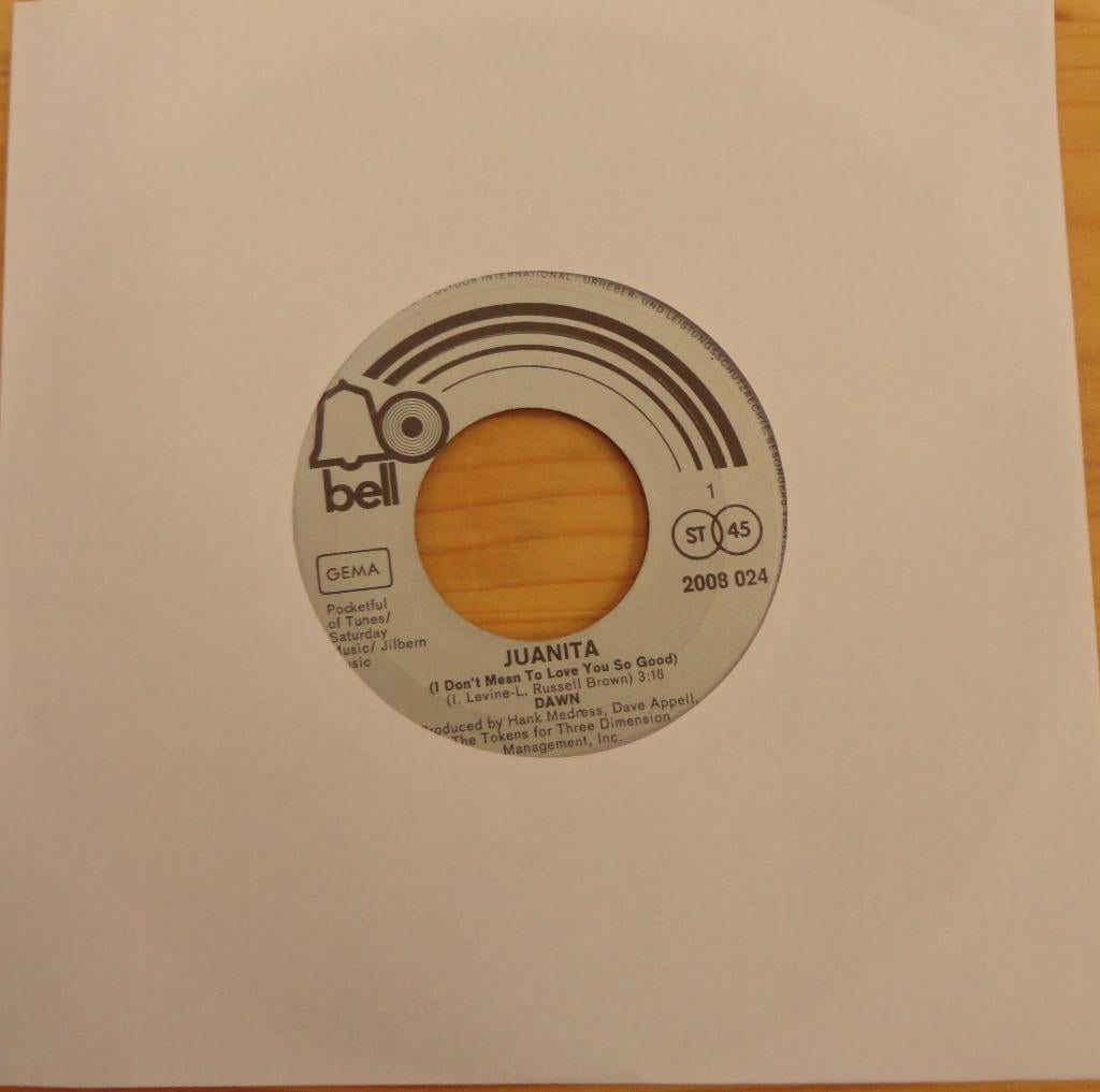 Dawn > Juanita, Cd's en Dvd's, Gebruikt, 7 inch, Single, Ophalen of Verzenden