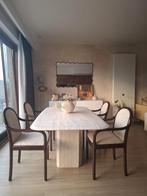 Prachtige traventijn eettafel 180x90x74, Ophalen, 200 cm of meer, 50 tot 100 cm, Zo goed als nieuw