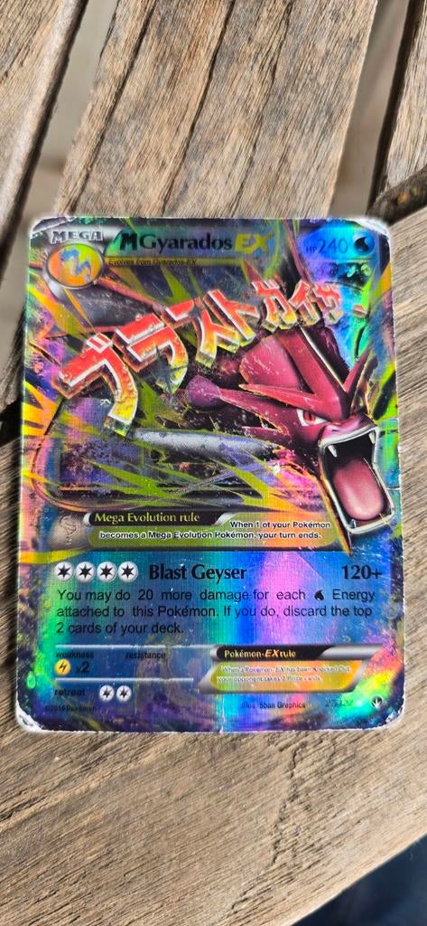 Pokémon Kaart M Gyarados EX 240/260 Holo Foil, Ophalen of Verzenden, Gebruikt, Losse kaart, Foil