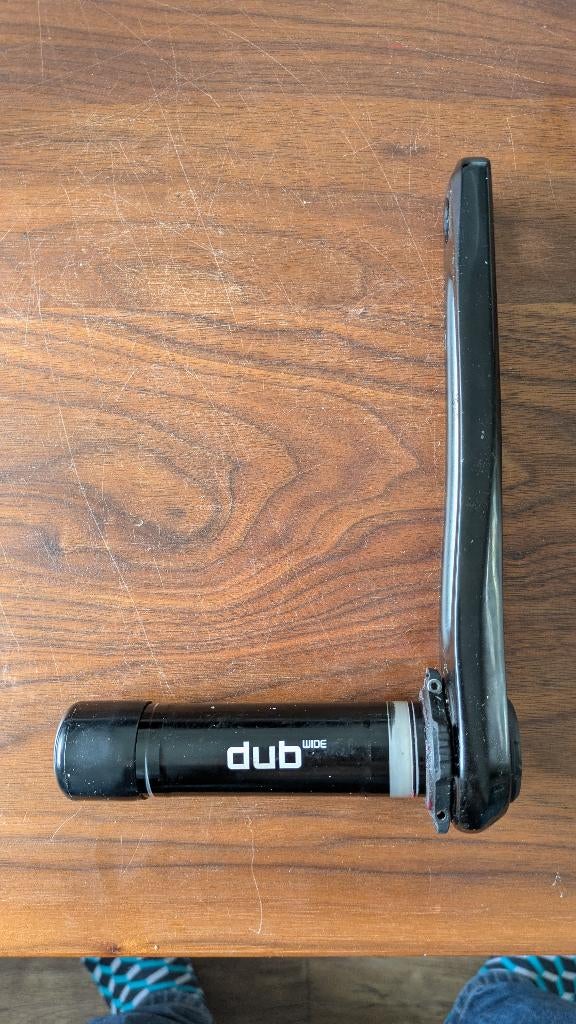 SRAM Rival Quarq Dub wide powermeter, Fietsen en Brommers, Fietsonderdelen, Zo goed als nieuw, Crankstel of Pedalen, Aluminium