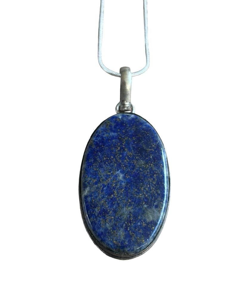 Lapis Lazuli hanger met Edelsteenketting Handgemaakt, Ophalen of Verzenden, Nieuw