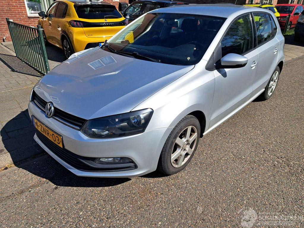 Volkswagen Polo 1.0i 5drs airco (bj 2014), Auto diversen, Schadeauto's, Volkswagen, Handgeschakeld, Zilver of Grijs, 999 cc