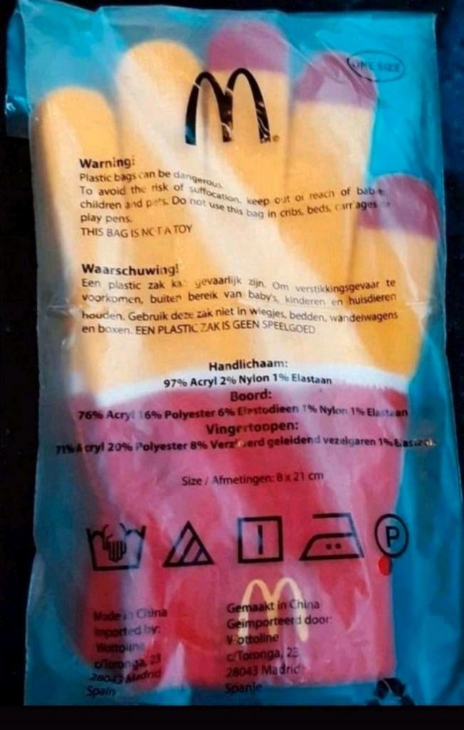 VAN MC DONALDS

BESTAAT UIT

SPLINTERNIEUWE ORGINALE MC DONA, Ophalen of Verzenden