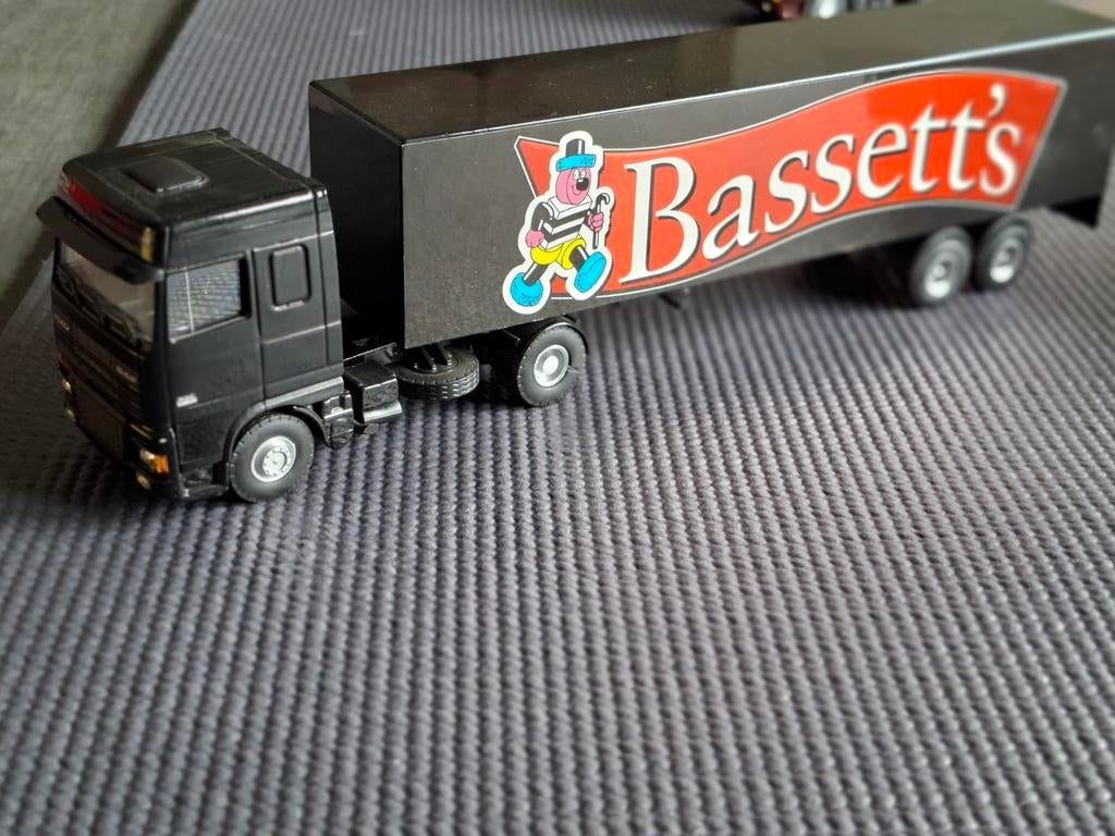 Daf truck met oplegger van Lion Cars, Ophalen of Verzenden, Zo goed als nieuw, Bus of Vrachtwagen, Lion Toys