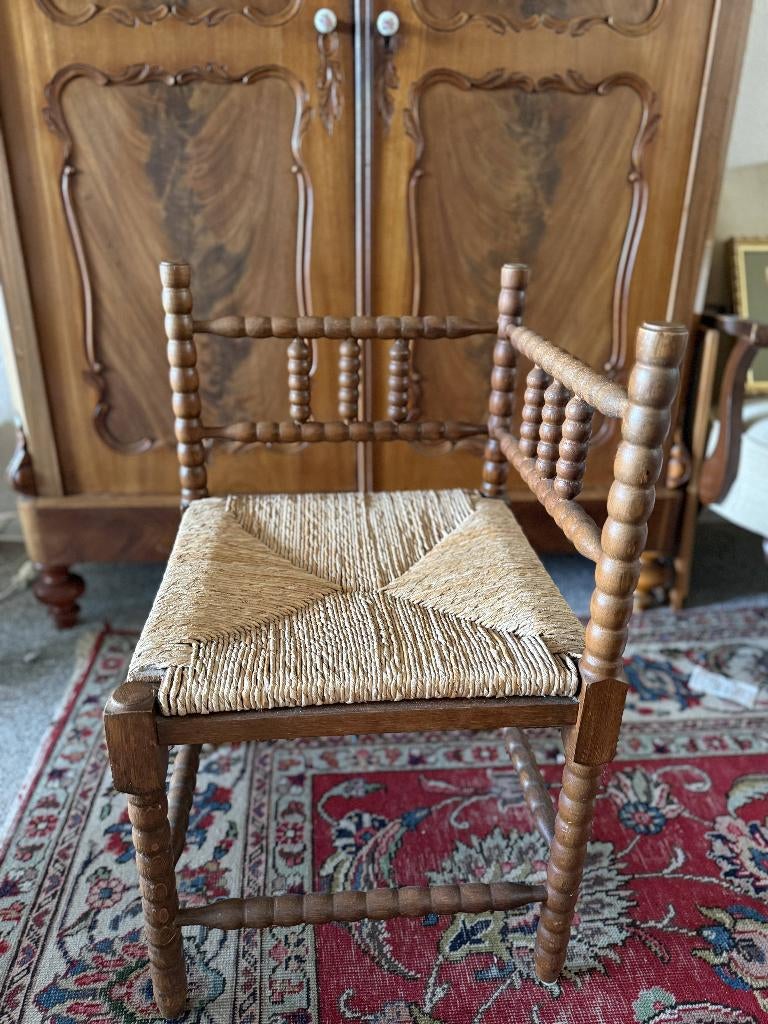 Vintage kruk/stoel, Huis en Inrichting, Ophalen, Gebruikt, Hout