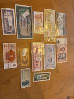 Verzameling bankbiljetten uit verschillende landen, Postzegels en Munten, Munten en Bankbiljetten | Verzamelingen, Ophalen of Verzenden