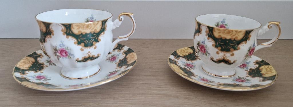 Queens Rosina China Gold made in England, Ophalen of Verzenden