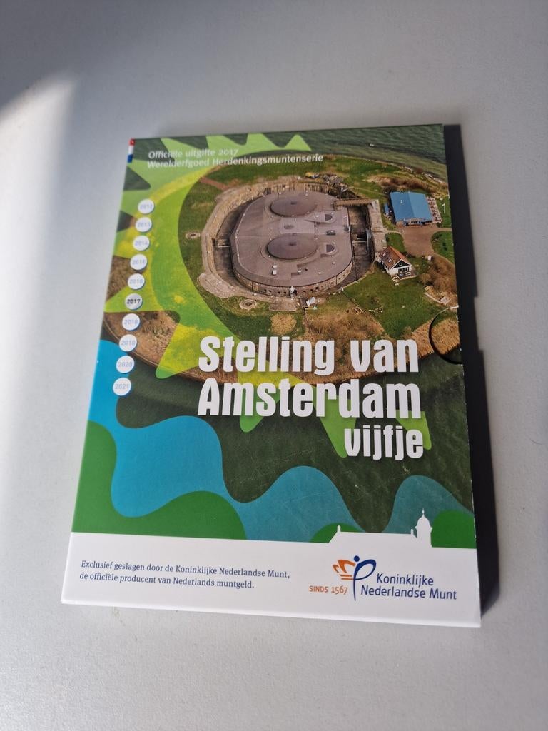 Stelling van Amsterdam vijfje Zilver, Ophalen of Verzenden, Koningin Beatrix, Euro's, Zilver