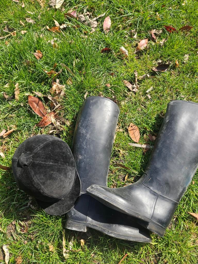 Paardrijlaarzen maat 37 en cap kind, Dieren en Toebehoren, Paardrijkleding, Ophalen, Gebruikt, Dressuur, Schoeisel