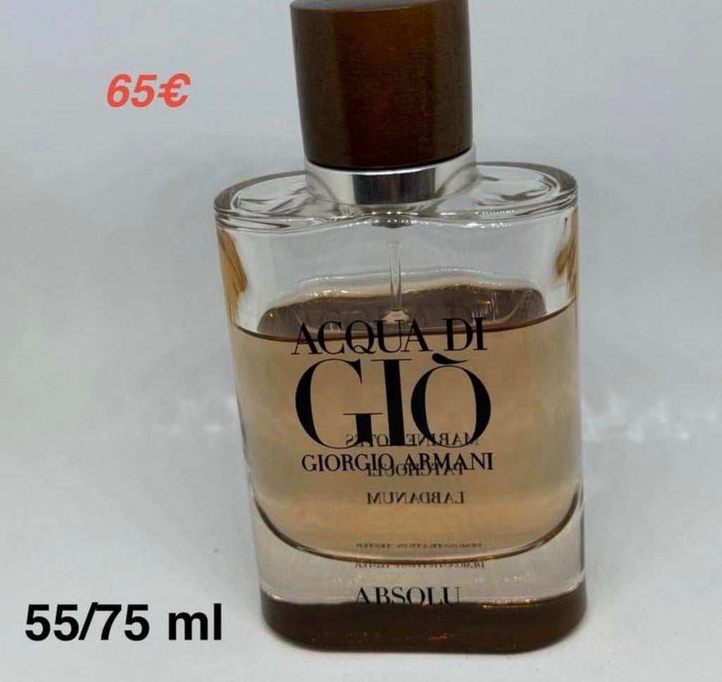Parfum Aqua di Gio ABSOLU 55/75 ml Armani Discontinued, Verzenden, Zo goed als nieuw