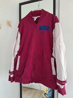 Nike Varsity Jacket - Bordeauxrood met witte mouwen, Maat 46/48 (XL) of groter, Nike, Ophalen of Verzenden, Zo goed als nieuw