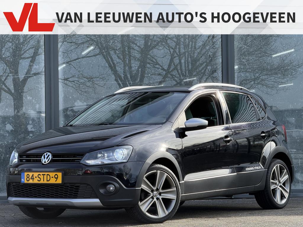 Volkswagen Polo 1.2 TSI Cross | RIJKLAAR | DSG | Navi | Trek, Auto's, Volkswagen, Euro 5, Stof, Zwart, Parkeersensor