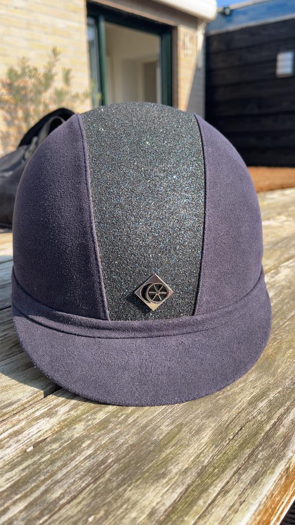 Charles Owen ayr8 blauw met glitter, Dieren en Toebehoren, Paardrijkleding, Ophalen of Verzenden, Zo goed als nieuw, Dames, Recreatie