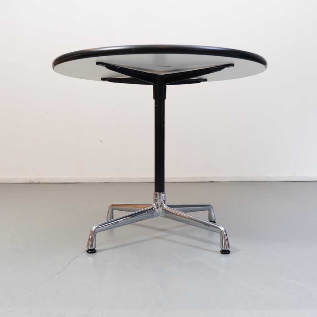 2x Vitra Eames Contract Table rond 80 cm wit blad, Niet ingevuld, 50 tot 100 cm, Niet ingevuld, Vier personen