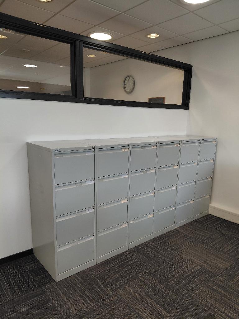 Bisley ladekasten (6 stuks), Ophalen, Gebruikt, 100 tot 150 cm, 50 tot 100 cm