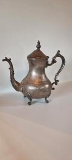 Mooie vintage verzilverde theepot, Antiek en Kunst, Ophalen of Verzenden, Zilver