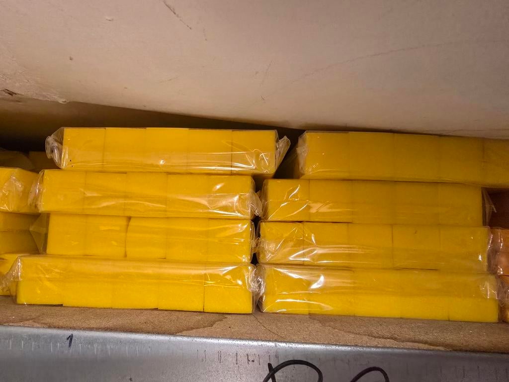 Nagel buffer blokken / blokvijlen – 100 stuks, Geel, Nieuw, Ophalen of Verzenden, Handen en Nagels