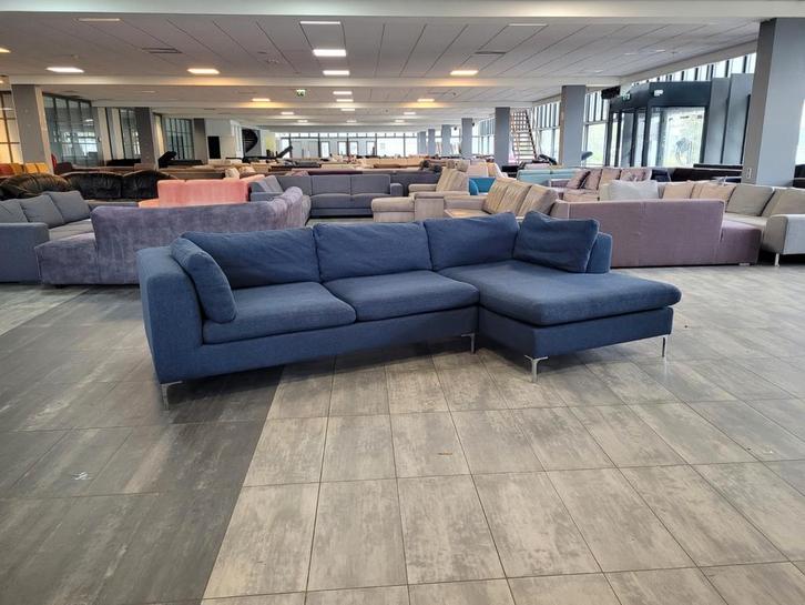 ✅️️️ ️GEREINIGD donkerblauw hoekbank 290x155 GRATIS BEZORGEN, Huis en Inrichting, Banken | Bankstellen, Zo goed als nieuw, Hoekbank