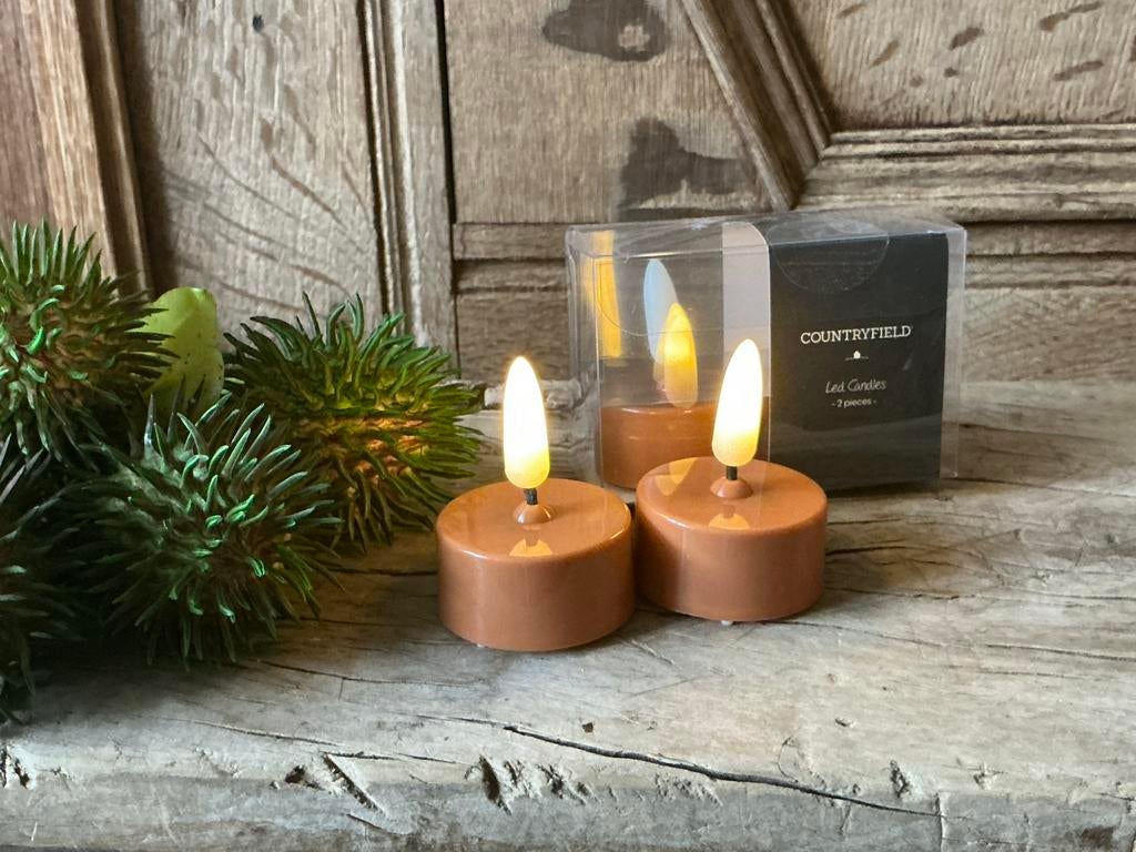 TOPPRIJS Countryfield led kaasjes waxine, Huis en Inrichting, Woonaccessoires | Kandelaars en Kaarsen, Ophalen of Verzenden, Nieuw