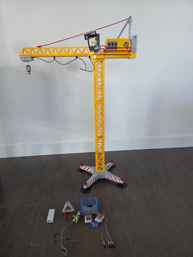 Playmobil bouwkraan 70441, Ophalen, Zo goed als nieuw, Afstandsbediening